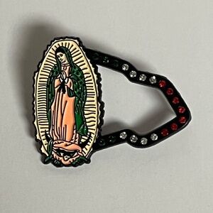 New Era Virgin Mary Mexican Flag Frame Hat Pin Pins Streetwear Hats Bag Fitted